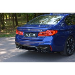 Накладка сплиттер на задний бампер центральная на BMW M5 F90